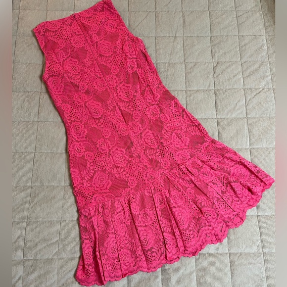 Fuchsia Cocktail Dress - Picture 2 of 12